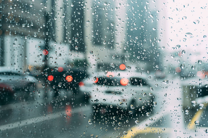 Blur, cars, dew, drops, drops of water, glass, liquid, rain, raindrops, HD  wallpaper | Wallpaperbetter