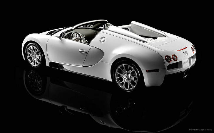 Bugatti Veyron 7, silver coupe convertible, bugatti, veyron, cars, HD wallpaper