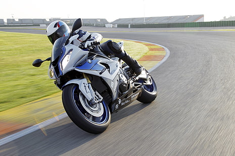 BMW S1000 RR, superbike, bicicleta esportiva, test drive, corrida, velocidade, revisão, pista de corrida, HD papel de parede HD wallpaper