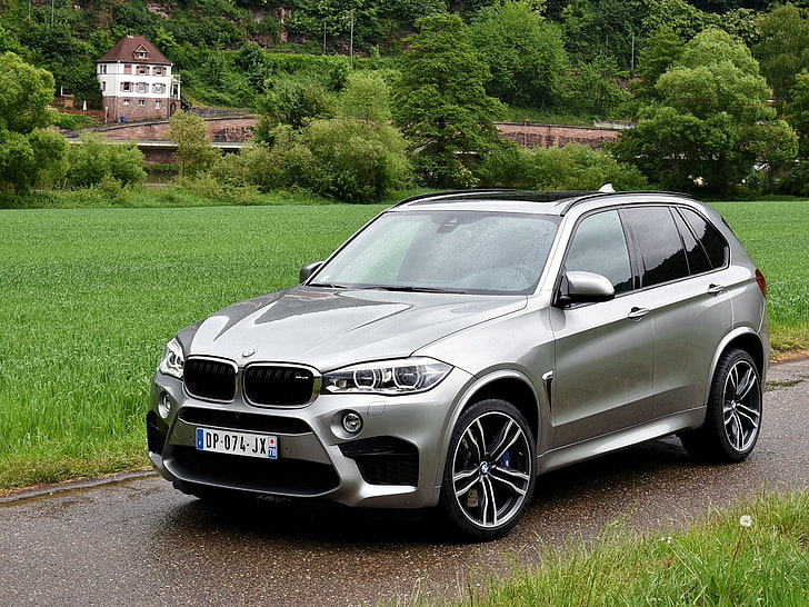 BMW X5 SUV d'argent, BMW, AU-spec, 2015, F15, X5 M, Fond d'écran HD