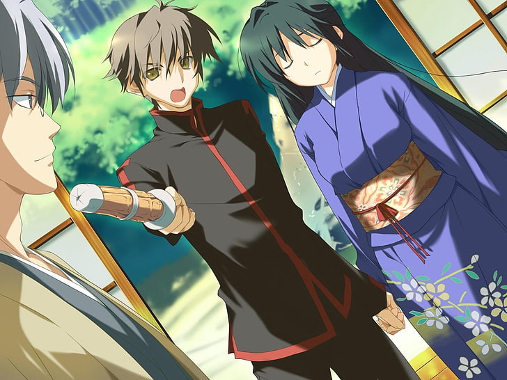 fondo de pantalla de personaje de anime, kokonoka, margarita feliz, kitanoji nozomi, niño, niña, kimono, grito, Fondo de pantalla HD