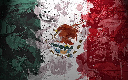 المكسيك ، أبيض ، علم ، نسيج ، لون، خلفية HD HD wallpaper