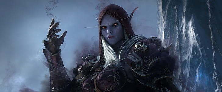 Blizzard-Unterhaltung, Sylvanas Windrunner, World of Warcraft, Die dunkle Dame, Lady Banshee, World of Warcraft: Schattenlande, HD-Hintergrundbild