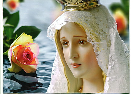 Religiosa, Maria, Jesus, Maria (Mãe de Jesus), Nossa Senhora de Fátima, HD papel de parede HD wallpaper