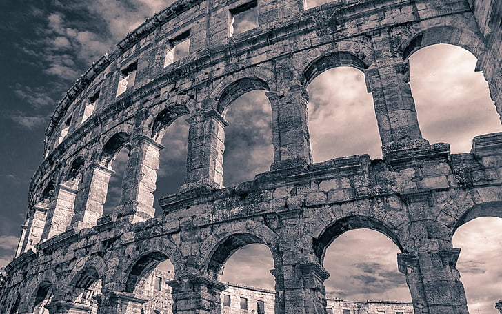Denkmäler, Kolosseum, Architektur, Rom, HD-Hintergrundbild