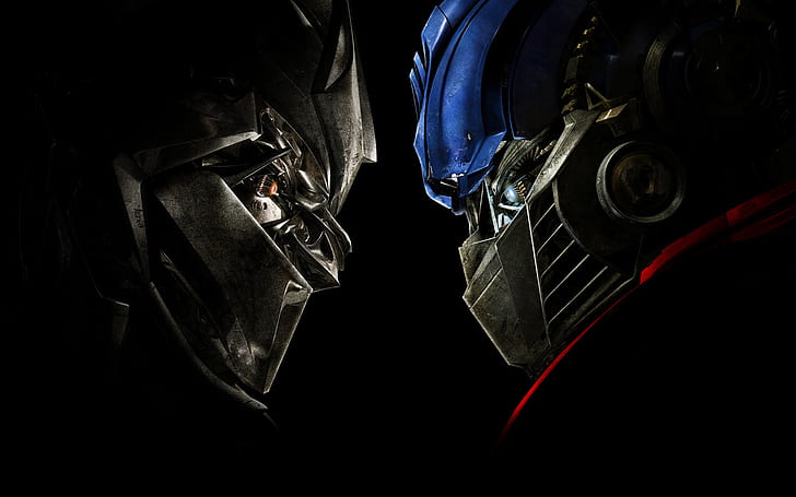 Transformers HD, transformer megatron and optimus prime, comics, transformers, HD wallpaper