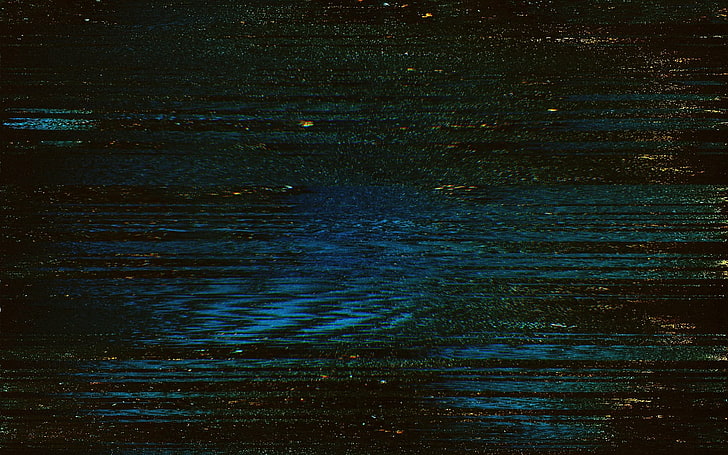 Gewässer, Glitch Art, abstrakt, HD-Hintergrundbild