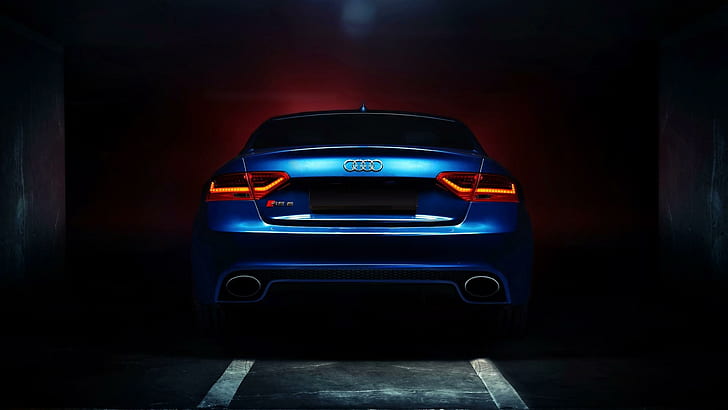 Audi RS 5, blue audi car, cars, 1920x1080, audi, audi rs, HD wallpaper