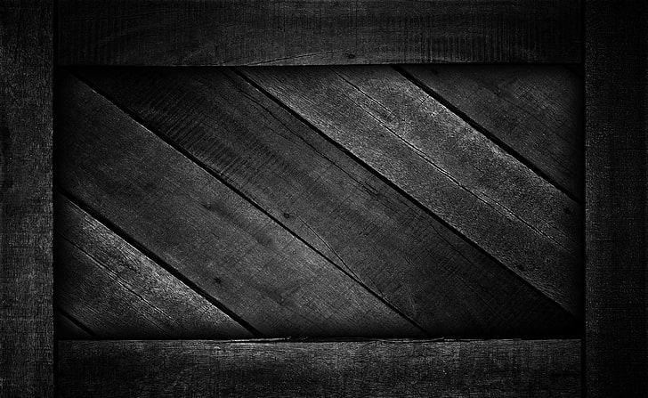Sfondo nero Legno più scuro, bianco e nero, nero, sfondo nero, legno, più scuro, monocromatico, Sfondo HD