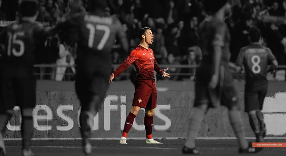 CR7, Cristiano Ronaldo fotografia a colori selettiva, Sport, Calcio, Sfondo HD HD wallpaper