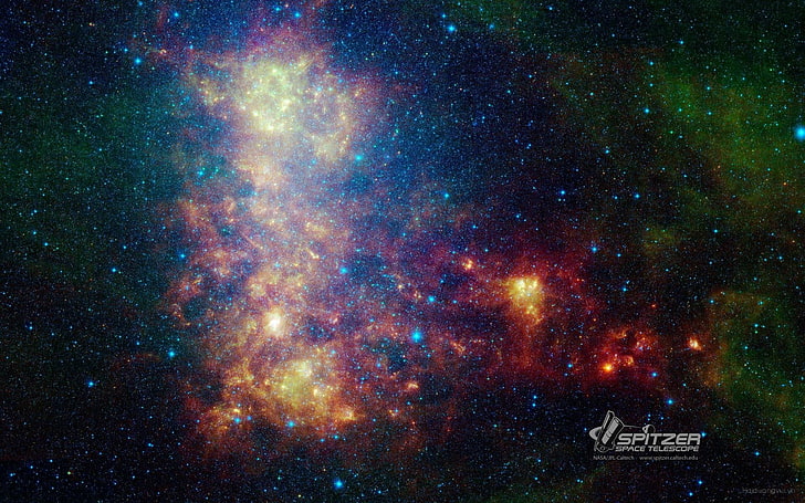 космический телескоп Spitzer, цифровое искусство, космическое искусство, HD обои
