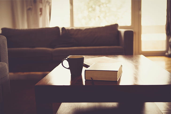 книги, кофе, HD обои