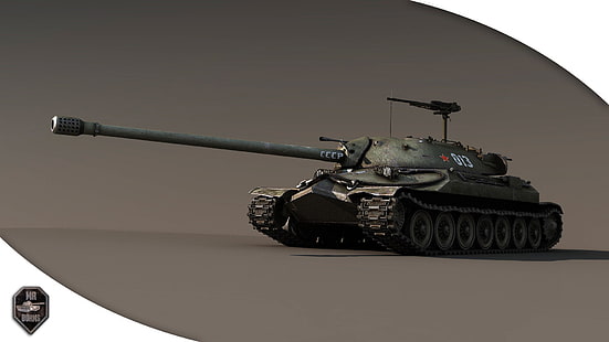 carro armato di battaglia verde illustrazione, carro armato, URSS, carri armati, WoT, Is-7, World of Tanks, Wargaming.Net, BigWorld, Sfondo HD HD wallpaper