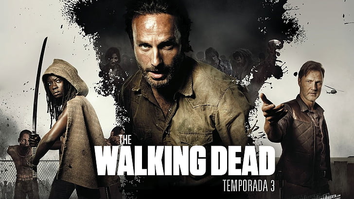 dark, dead, drama, horror, poster, walking, zombie, HD wallpaper