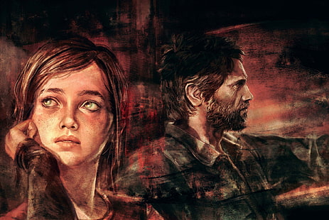 Gra wideo, The Last Of Us, Ellie (The Last of Us), Joel (The Last of Us), Tapety HD HD wallpaper