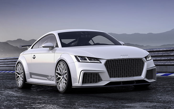 Audi, sport, koncepcja, koncepcja, przód, Quattro, Tapety HD