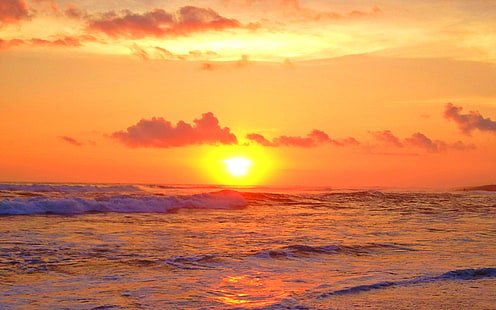 Beautiful Bali Beach Sunset Photo Visit Indonesia Wallpaper, HD wallpaper HD wallpaper