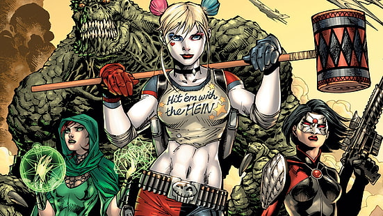 Quadrinhos, Esquadrão Suicida, DC Comics, Harley Quinn, HD papel de parede HD wallpaper