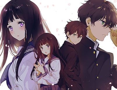 Anime, Hyouka, Eru Chitanda, Hōtarō Oreki, Sfondo HD HD wallpaper