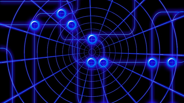 ديجيتال أزرق فاتح شبكة العنكبوت نظام أزرق كهربائي دائرة خط نمط الكهرباء التكنولوجيا، خلفية HD