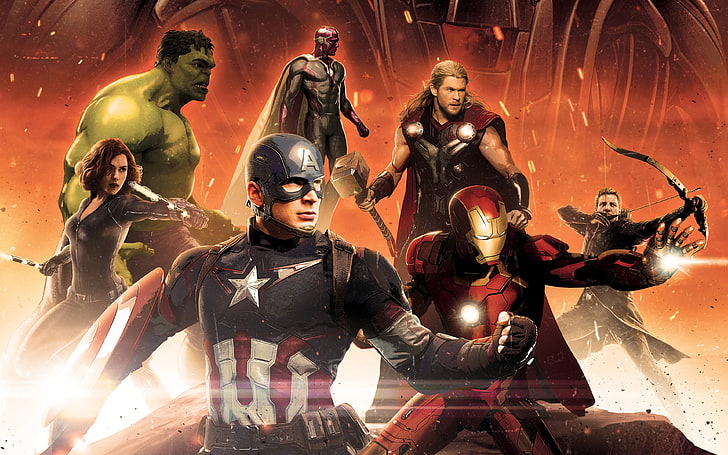 Avengers Infinity War 2018 Kaptan Amerika, Kaptan Marvel dijital duvar kağıdı, HD masaüstü duvar kağıdı