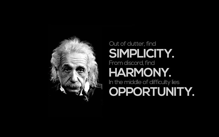 Albert Einstein wallpaper, quote, HD wallpaper