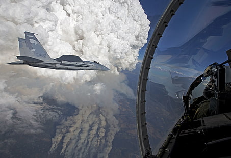 เครื่องบินทหารเครื่องบินกองทัพอากาศสหรัฐ McDonnell Douglas F-15 Eagle, วอลล์เปเปอร์ HD HD wallpaper
