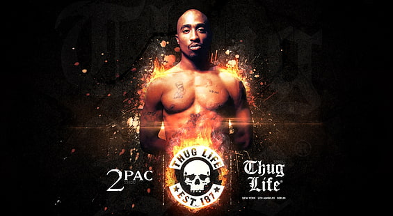 2Pac - HD, 2-Pac Shakkur Hintergrundbild, Musik, Andere, Rapper, 2pac, Thug Life, HD-Hintergrundbild HD wallpaper