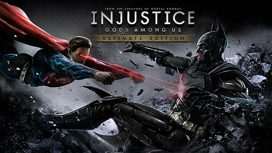 Несправедливость, Несправедливость: Боги среди нас, Бэтмен, Супермен, HD обои HD wallpaper