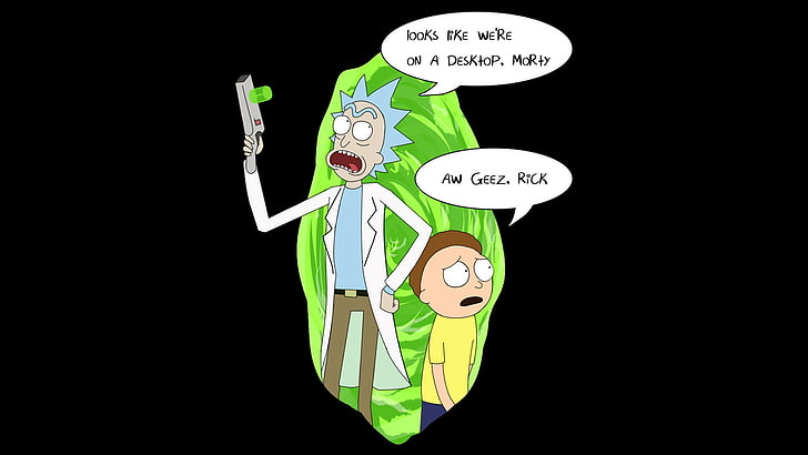 Rick and Morty, Rick and Morty, cartoon, Rick Sanchez, Morty Smith, HD wallpaper