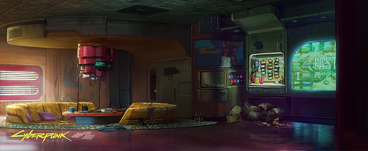 Cyberpunk 2077, CD Projekt RED, Konzeptkunst, HD-Hintergrundbild HD wallpaper