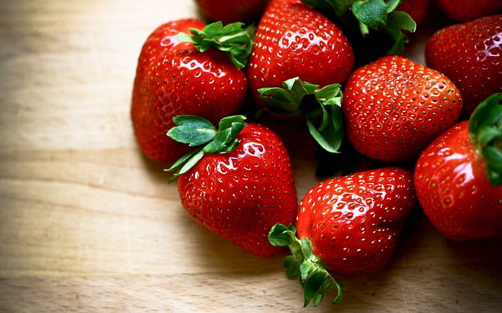 Beeren-Erdbeerrot reif, Erdbeerlos, Beeren, Erdbeeren, reif, HD-Hintergrundbild