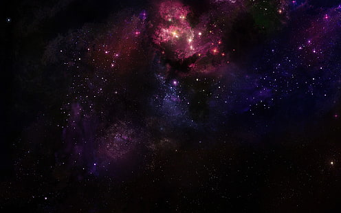 мъглявина дигитален тапет, космос, галактика, дигитално изкуство, космическо изкуство, HD тапет HD wallpaper