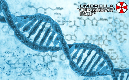 Resident Evil, Estrutura de DNA, Umbrella Corporation, Vírus, HD papel de parede HD wallpaper