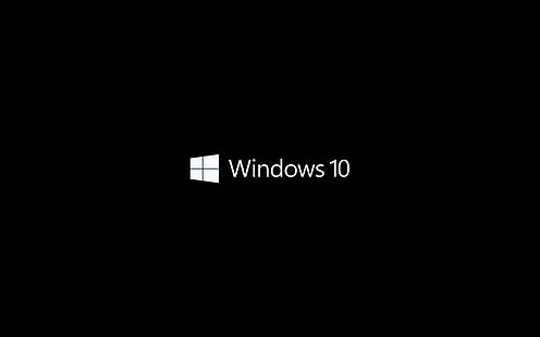 логотип, Windows 10, Microsoft Windows, минимализм, операционные системы, HD обои HD wallpaper