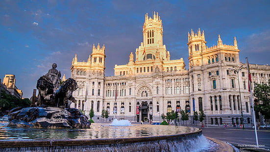 Plaza de Cibeles Palace, Architektur, HD-Hintergrundbild HD wallpaper