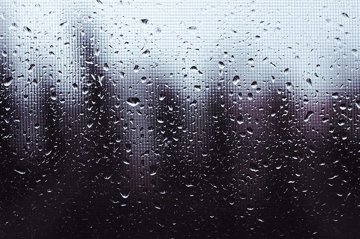 maltempo, pioggia, goccia di pioggia, triste, finestra, Sfondo HD