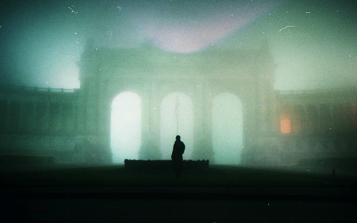 Silhouette, Struktur, Nebel, HD-Hintergrundbild