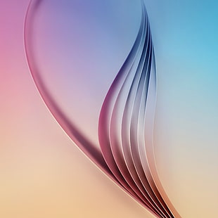 teal and pink digital wallpaper, Samsung, abstract, gradient, HD wallpaper HD wallpaper