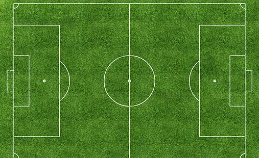 Футбольное поле, иллюстрация футбольного поля зеленого и белого цвета, спорт, футбол, футбольное поле, HD обои HD wallpaper
