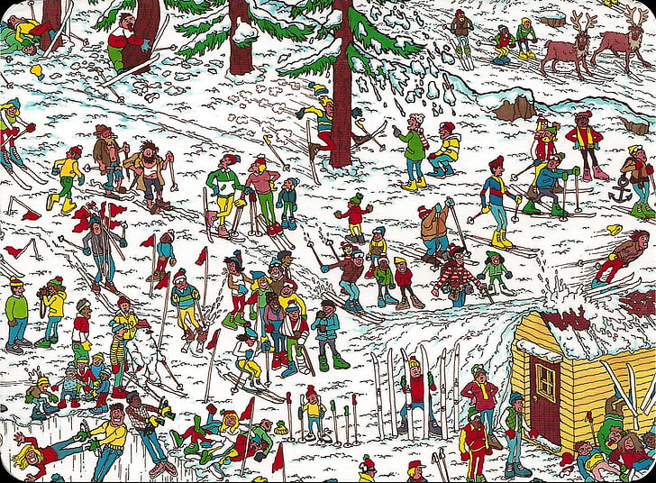 Game, Where's Waldo ?, Colourful, Colors, Wallpaper HD
