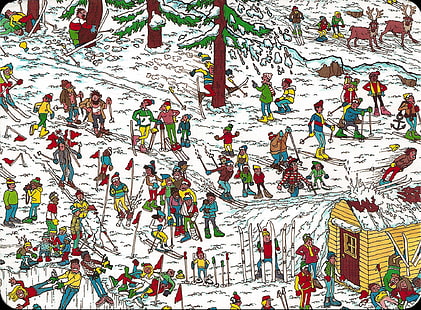 Gra, Gdzie jest Waldo ?, Kolorowe, Kolory, Tapety HD HD wallpaper