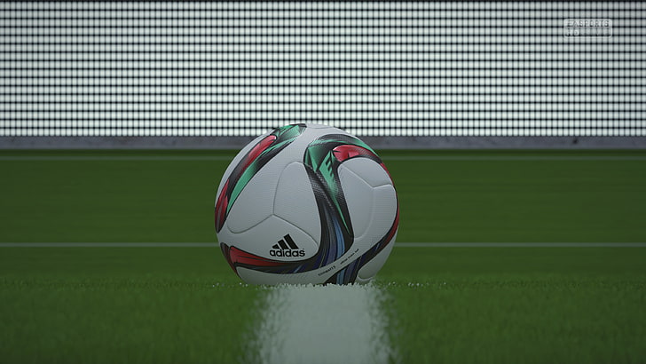 ball, FIFA 16, Footballers, soccer, video games, HD wallpaper