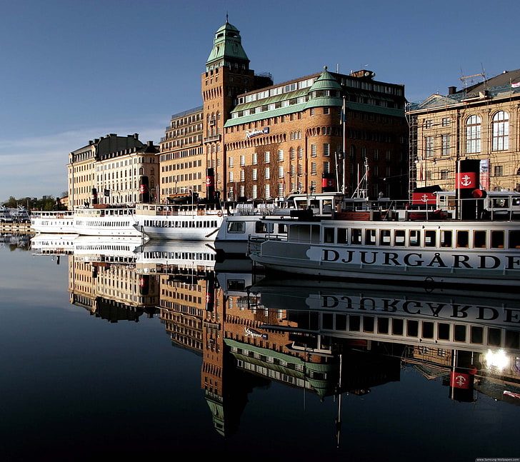 Стокхолм, Швеция, градски пейзаж, HD тапет