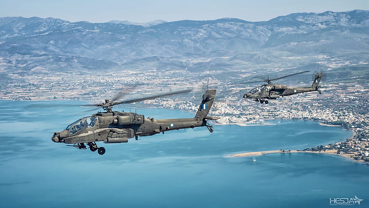 Hélicoptères militaires, Avions, Hélicoptère d'attaque, Boeing AH-64 Apache, Hélicoptère, Fond d'écran HD