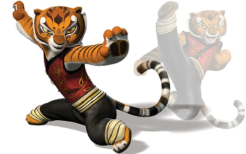 Kung Fu Panda Tigress, แพนด้า, คุง, เสือ, กังฟูแพนด้า, วอลล์เปเปอร์ HD HD wallpaper