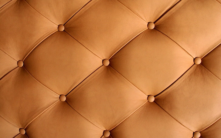 brown textile, texture, leather, upholstery, HD wallpaper