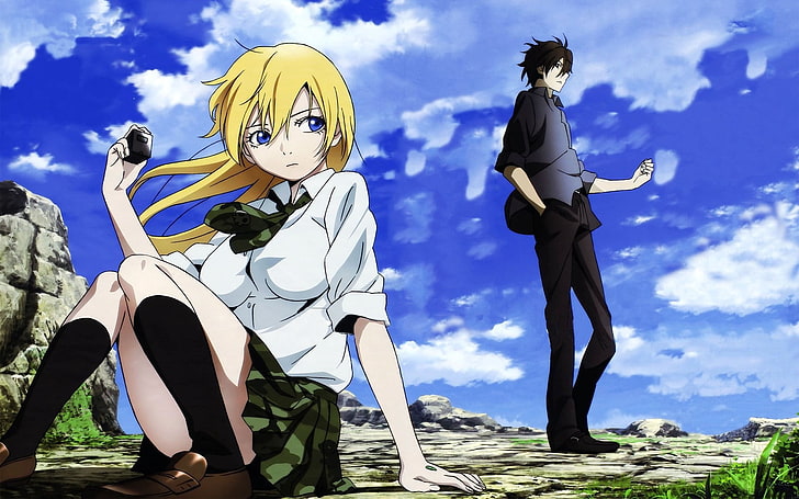 Anime-Figur in Schuluniform, Anime, Btooom !, Himiko (Btooom!), Ryōta Sakamoto, HD-Hintergrundbild