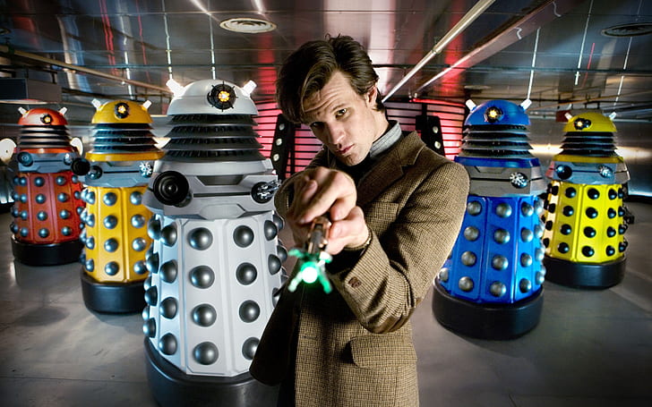 Matt Smith Doctor Who, petualangan, drama, keluarga, dok, Wallpaper HD