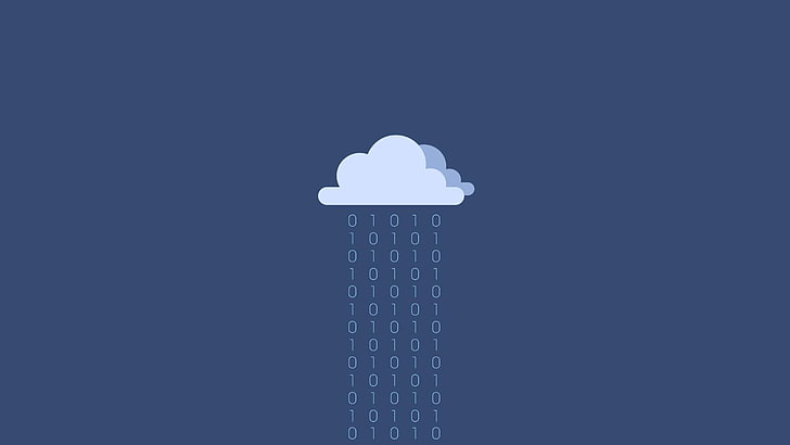 wolke, icloud, binär, code, witzig, HD-Hintergrundbild